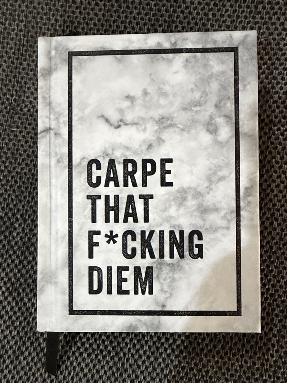 Marble Cover 'Carpe That F*cking Diem' Notebook